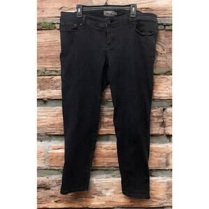 Torrid Luxe Women's  Plus Size 18R Skinny Black Jeans Pants Sateen Stretch